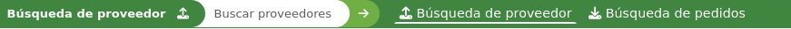 The search bar at the top of the page has two options in the acquisitions module, Vendor search and Orders search, this show the vendor search option