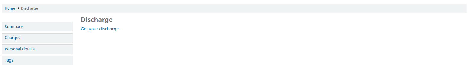 Reiter: "Entlastung beantragen"