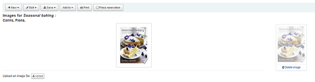 Ein Coverbild für ein Exemplar löschen