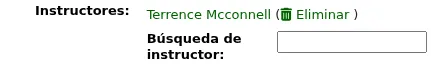 Instructor remove option