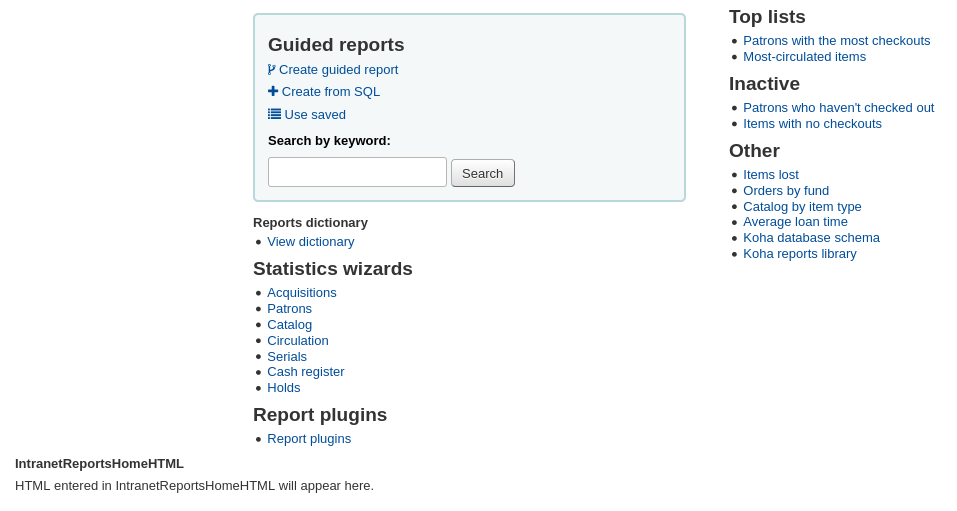 Staff interface
