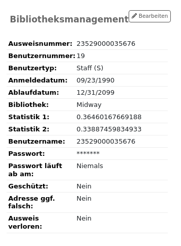Verlängerungsdatum im Benutzerkonto anzeigen