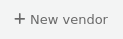 New vendor button on the main page of the acquisitions module