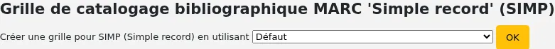 Dropdown menu to choose on which existing framework to base the new framework
