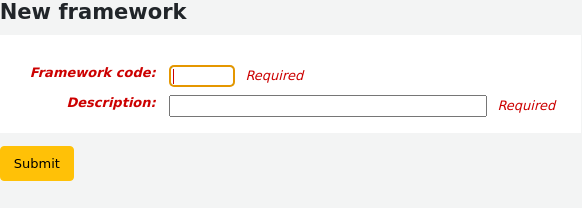 New MARC bibliographic framework form