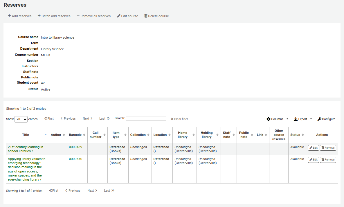 Detalhes do cursos com os detalhes da reserva